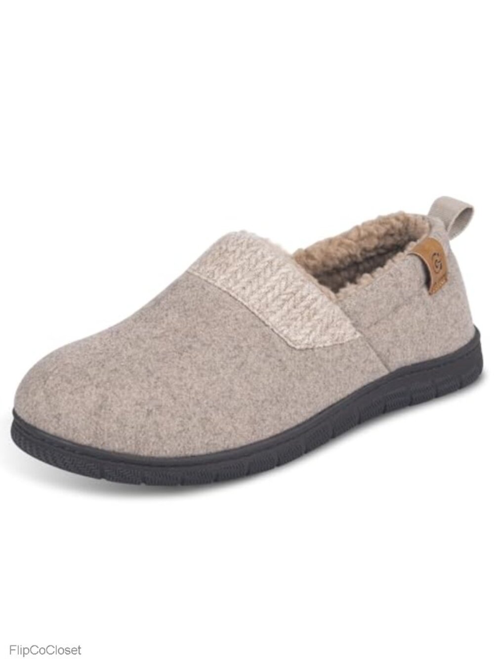 Memory Foam House Slippers Nonslip Rubber Sole Wool-Blend Cozy Indoor Outdoor